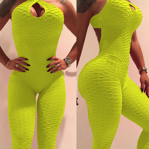 Jacquard Jumpsuit Sexy Hot Hip Yoga Clothes Jumpsuit Women&#039;s Backless Fitness Pants